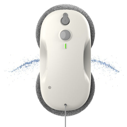 Dual-Head Window Cleaning Robot with Corded Power and Microfiber Pads Bowlift