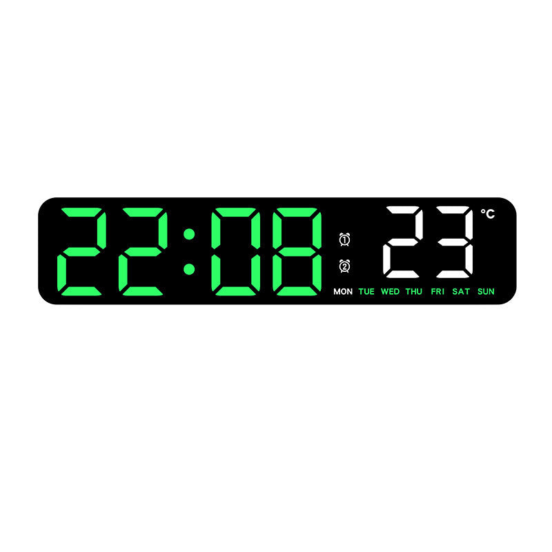 Digital Alarm Clock with Temperature Display Bowlift