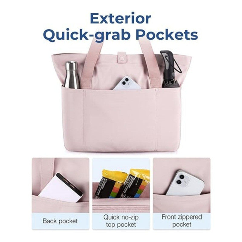 Spacious shoulder bag with removable inner pocket Bowlift