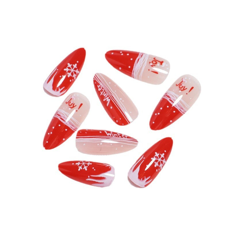 Festive Themed Press-On Nail Art Set Bowlift
