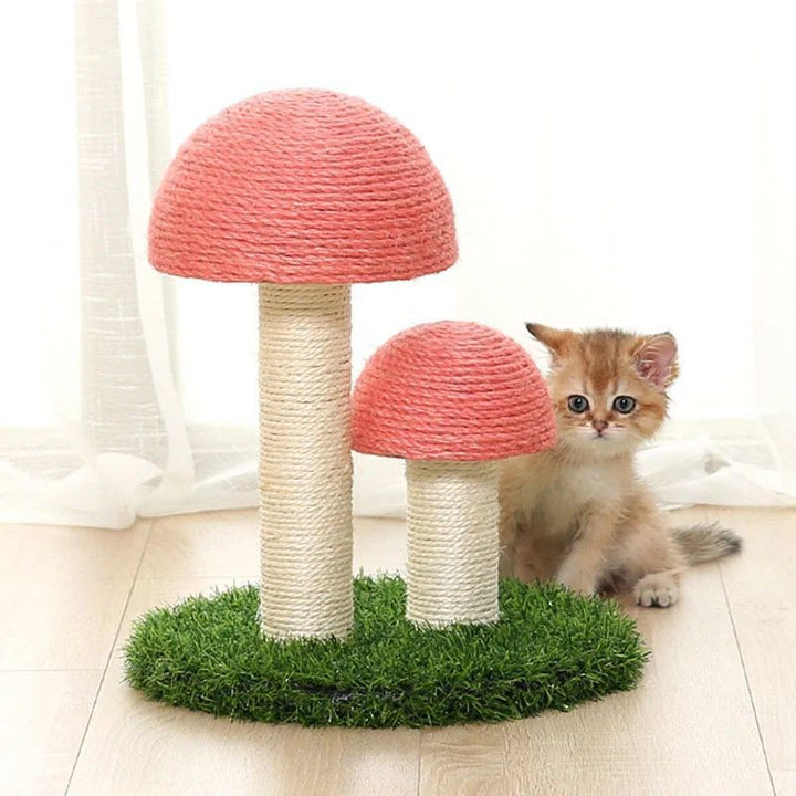 Sisal Cat Mushroom Scratching Post Bowlift