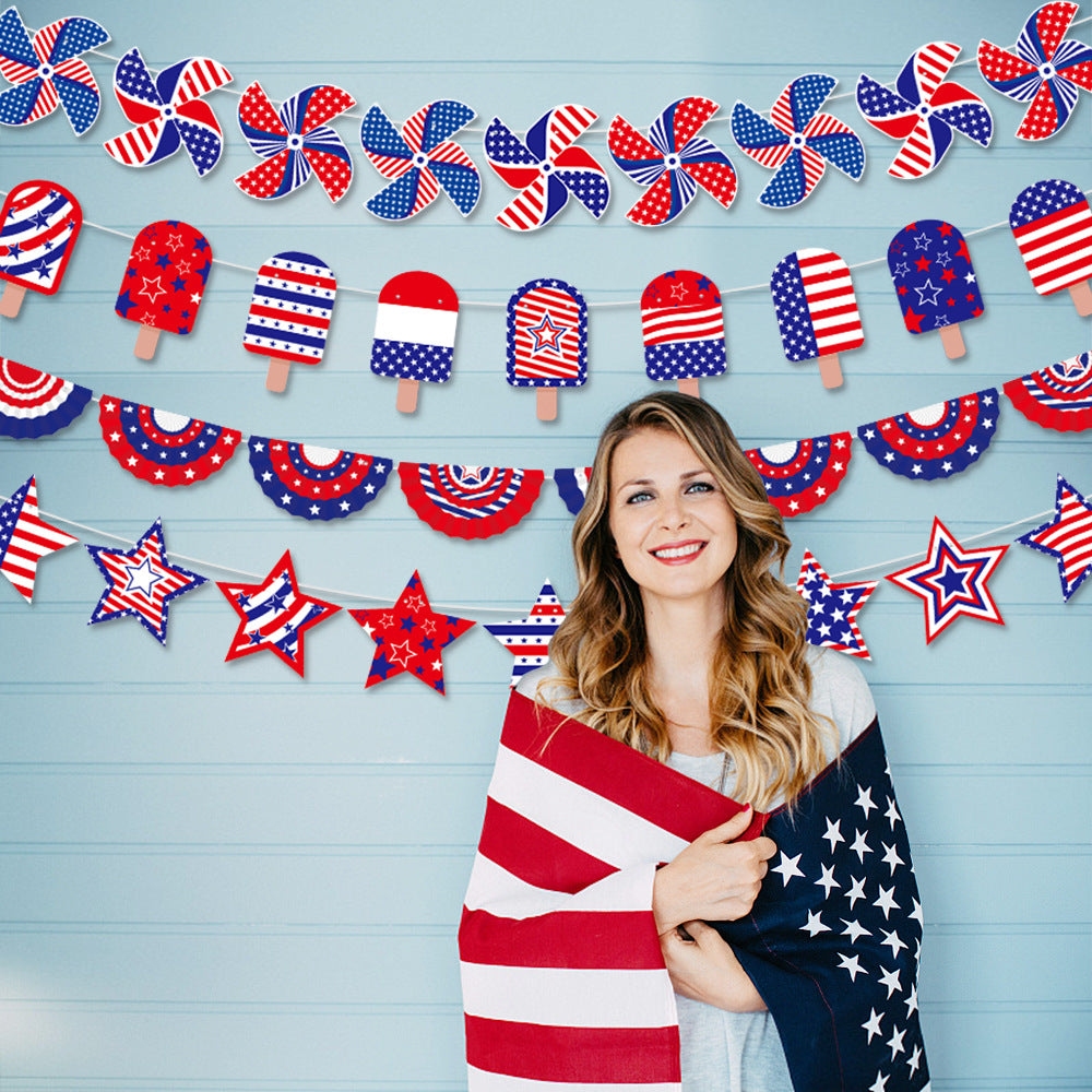 Unisex nan multi-layered fan garland made of paper for party and window decoration Bowlift