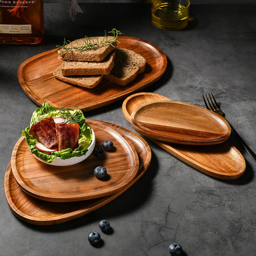 Elegant wooden serving platter with ergonomic design Bowlift