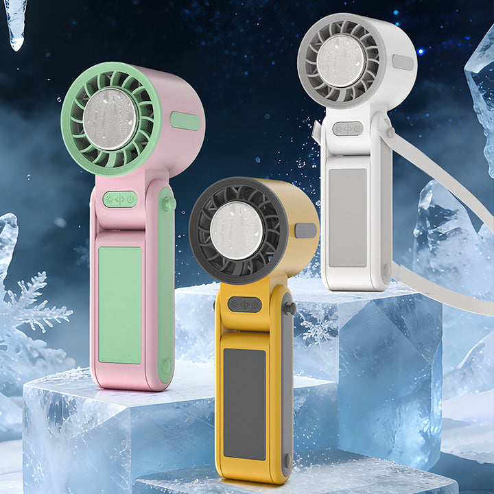 Foldable Rechargeable Handheld Fan Bowlift