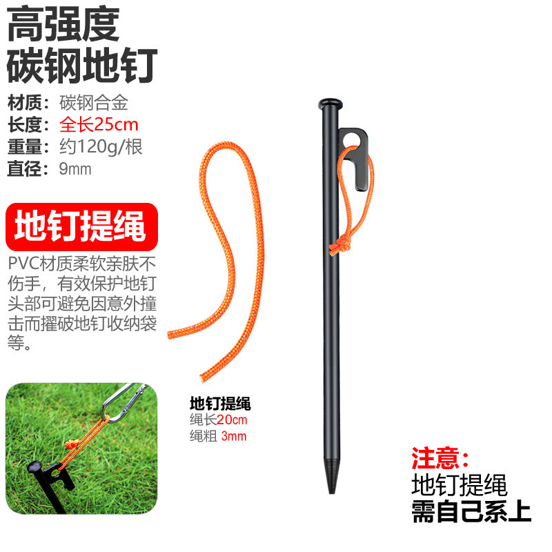 robust steel peg for tent anchoring Bowlift