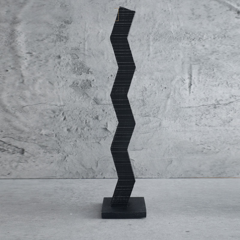 Abstract Zigzag Decorative Sculpture