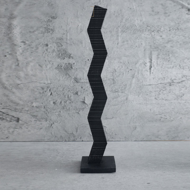 Abstract Zigzag Decorative Sculpture