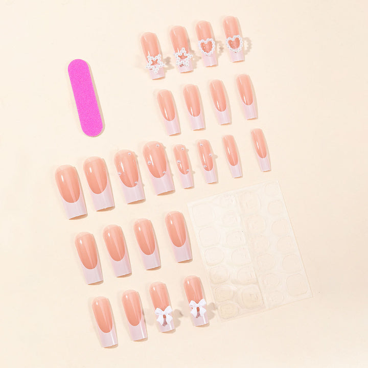 Elegant 3D Decorative Acrylic Nail Art Extensions Bowlift
