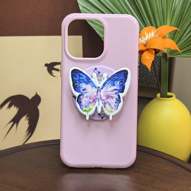 Butterfly-Themed Phone Grip Bowlift