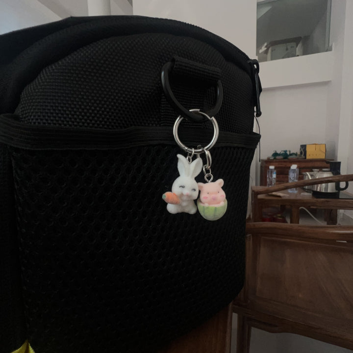 Cute Plush Frog Keychain Bowlift
