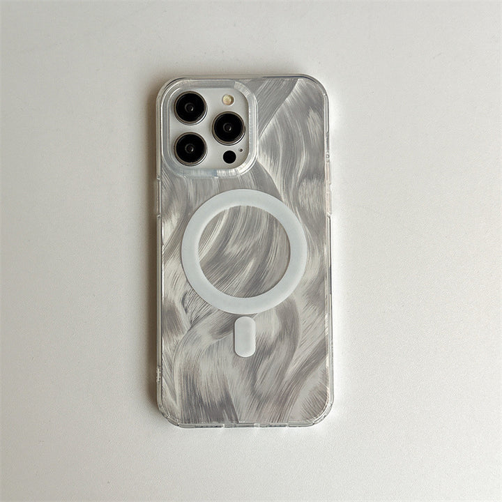 Glitter Magnetic Ring Phone Case With Magsafe-Compatible Ring Stand