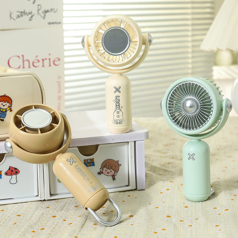 Women's portable hand fan with USB charging function and funny animal design Bowlift