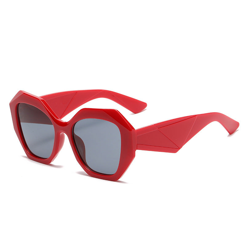 Women's extraordinary polygonal sunglasses Bowlift