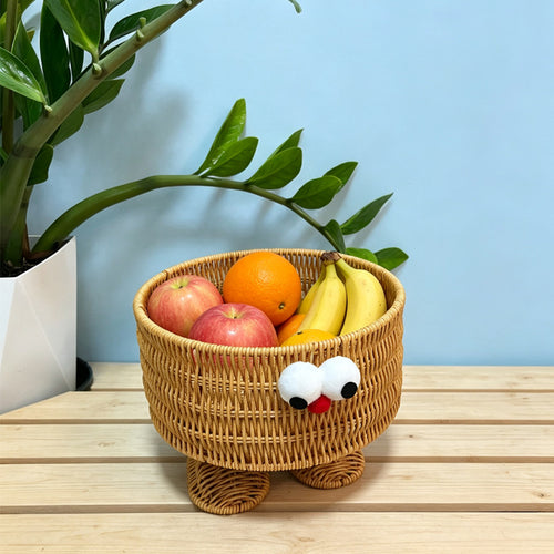 Cute Animal Face Storage Basket Bowlift