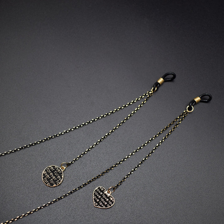 Elegant Heart Pendant Eyewear Chain Bowlift