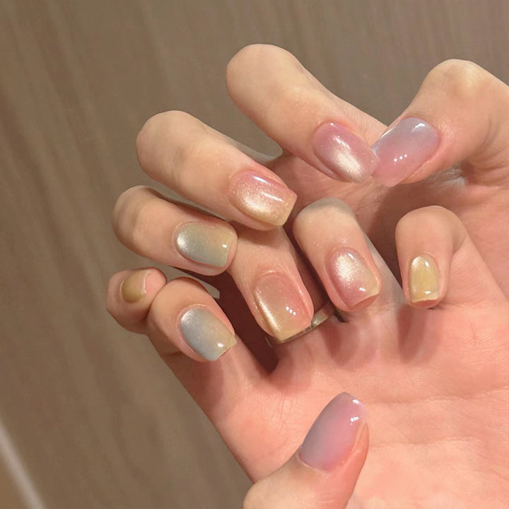 Ombre Press-On Nails with Glossy Finish Bowlift