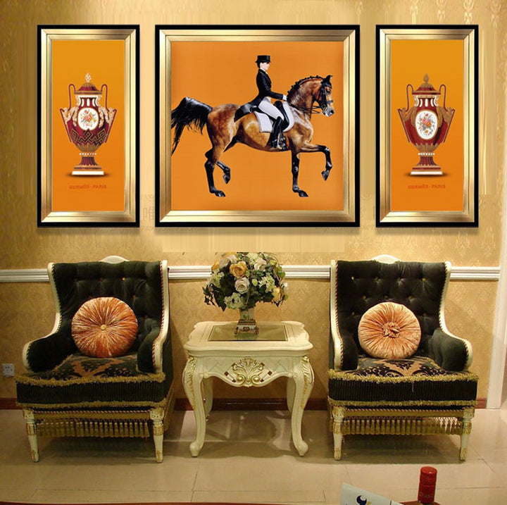 Horse Riding Theme Art Set