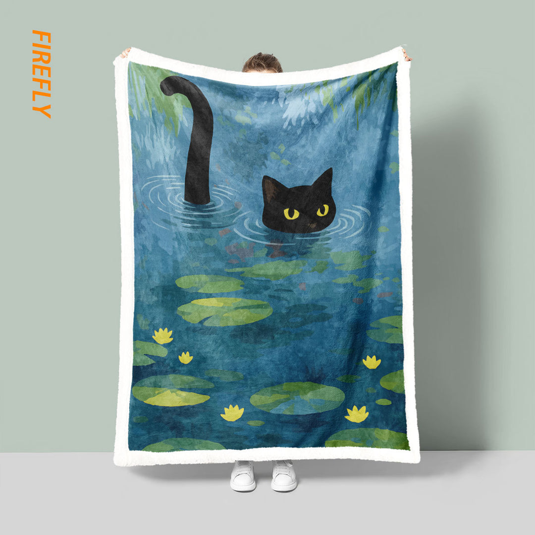 Fun Cartoon Cat Blanket