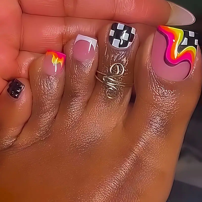 Artistic Toe Nail Wraps Bowlift