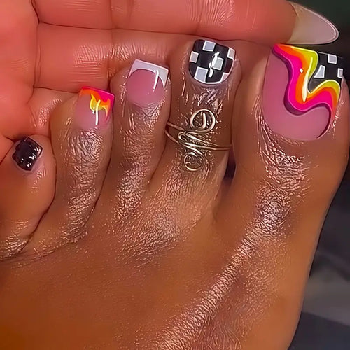 Artistic Toe Nail Wraps Bowlift