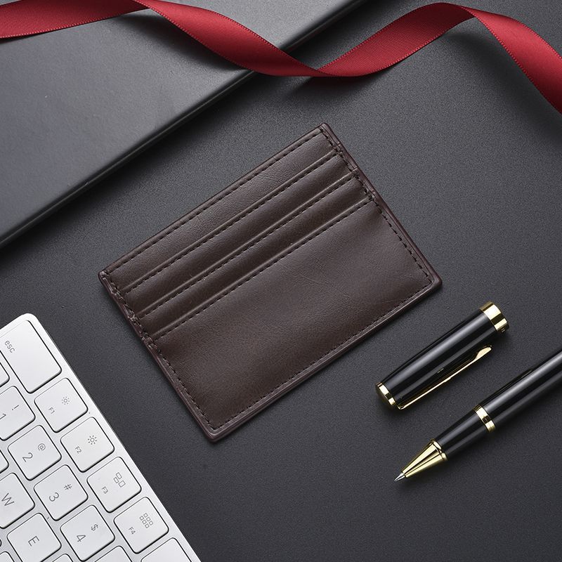 Textured Leather Card Holder Bowlift