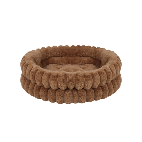 Plush Round Dog Bed