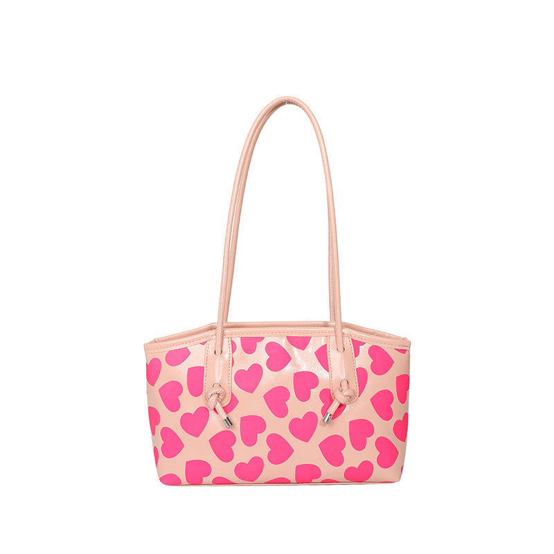 WoCasual Heart-Patterned Tote Bag Bowlift