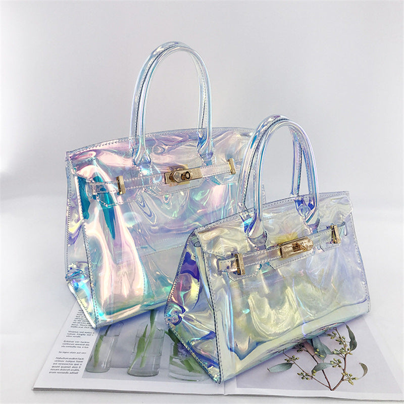 Fashionable Transparent Handbag Bowlift