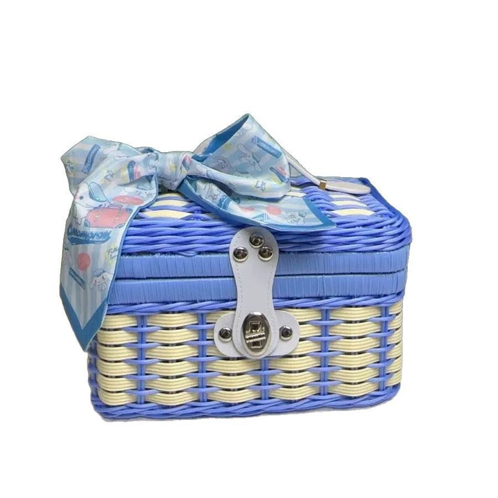 Women Robust Rattan Storage Box Bowlift