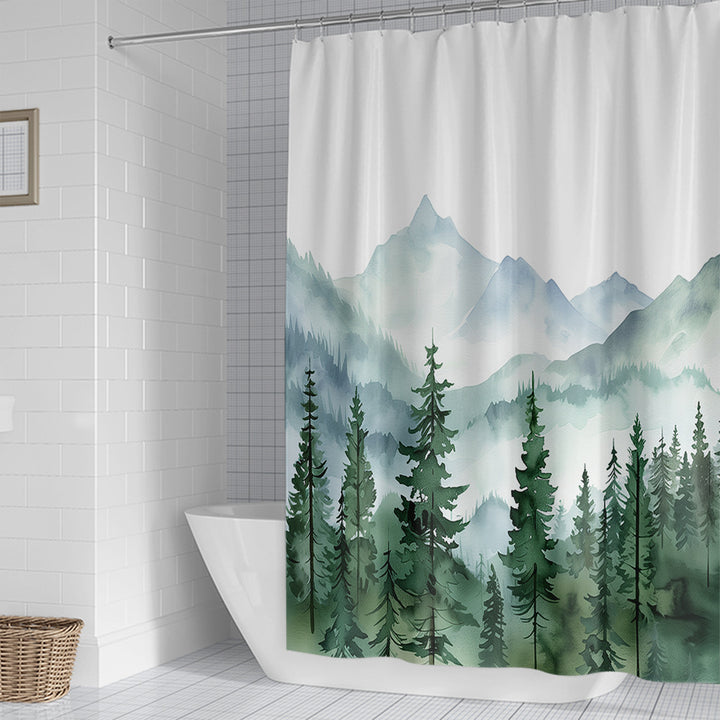 Artistic Shower Curtain Bowlift