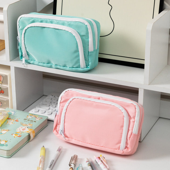 Multi-Functional Zippered Pencil Case Bowlift