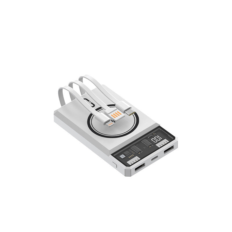 Power bank with integrated light and fast charging functions Bowlift