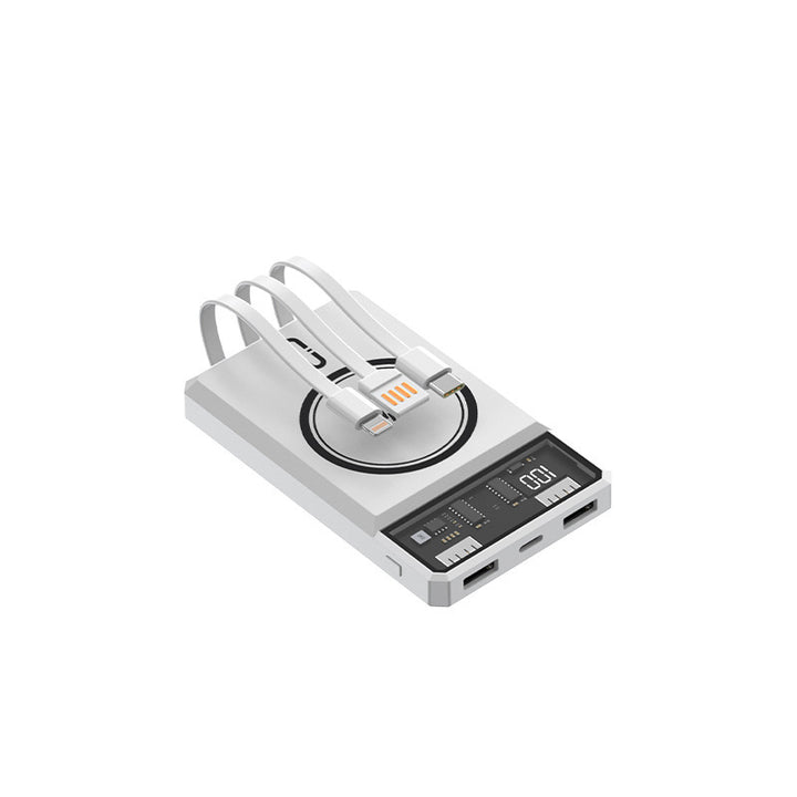 Power bank with integrated light and fast charging functions Bowlift