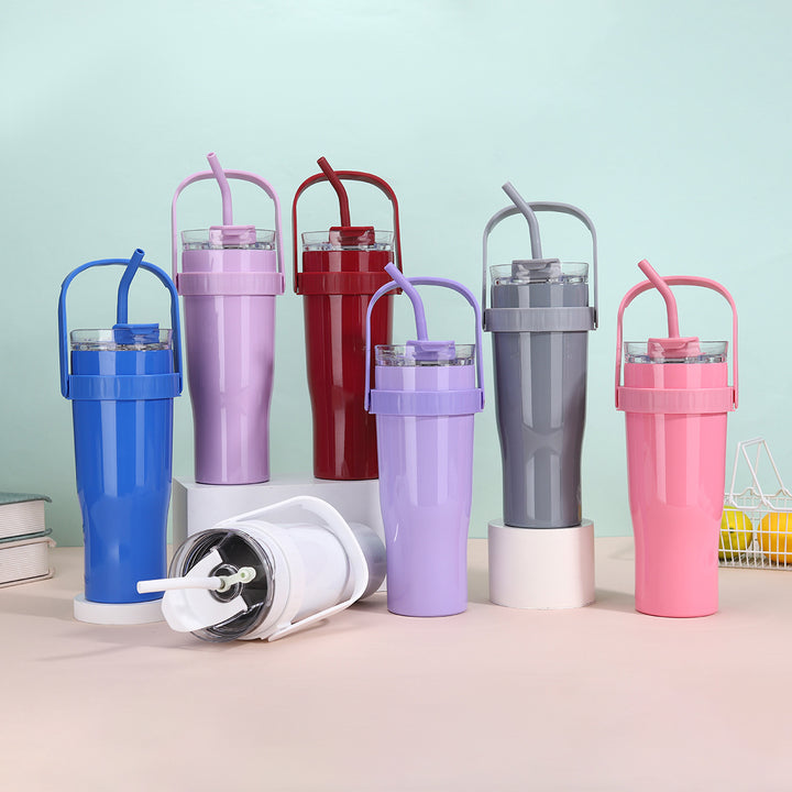 Women's drinking cup with straw Bowlift