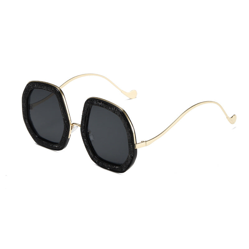 Women's geometric sunglasses with luxurious frame Bowlift