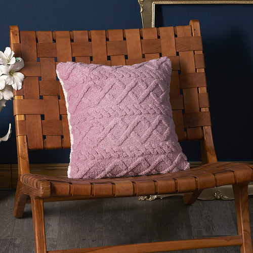 Decorative Fuzzy Textured Throw Pillow