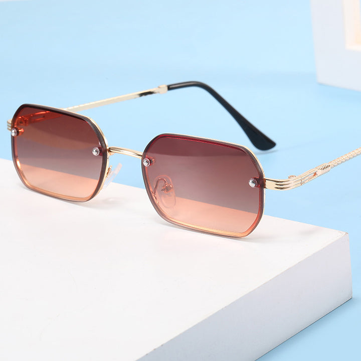 Women's stylish octagonal sunglasses with luxurious metal frame Bowlift