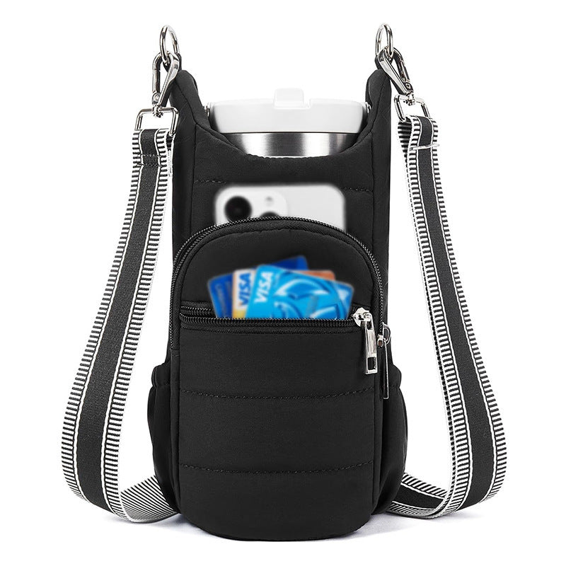 Multifunctional Shoulder Bag for Drinks and Essentials Bowlift