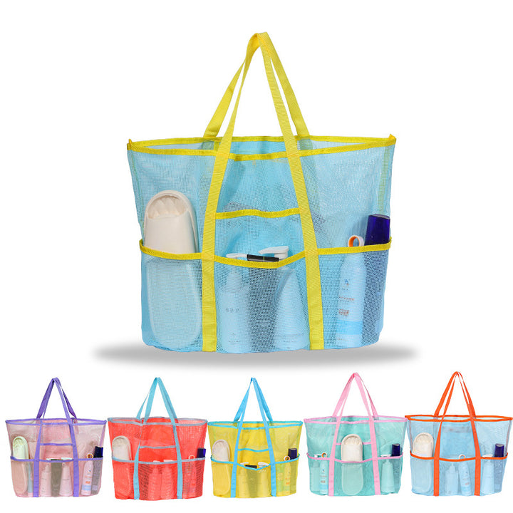 Spacious and Breathable Beach Bag Made of Mesh Material Bowlift