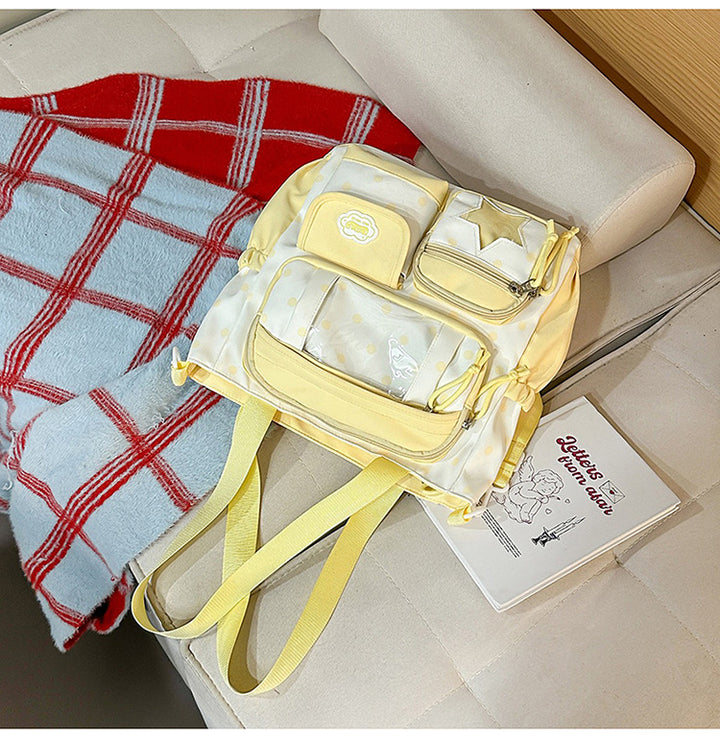 Multi-Pocket School Backpack and Tote Bag Set Bowlift