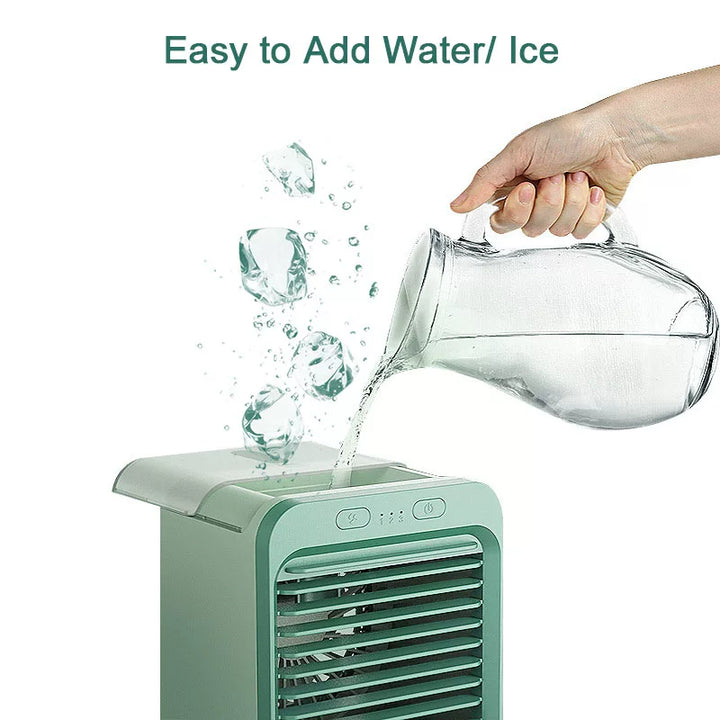 Unisex One Size ultra-compact personal microclimate cooler cube for the desk with refillable water tank adjustable air guide vanes whisper-quiet USB-powered fan Bowlift