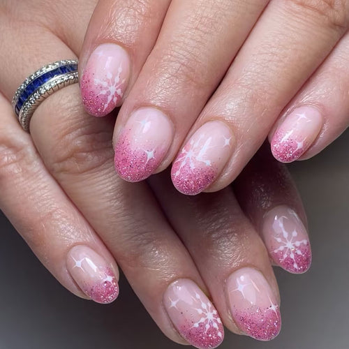 Glitter Ombre Nail Art Bowlift