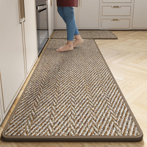 Anti-Fatigue Herringbone Kitchen Comfort Mat Bowlift