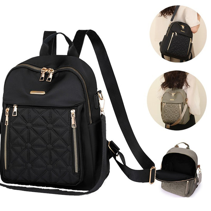 Stylish Quilted Nylon Backpack Bowlift