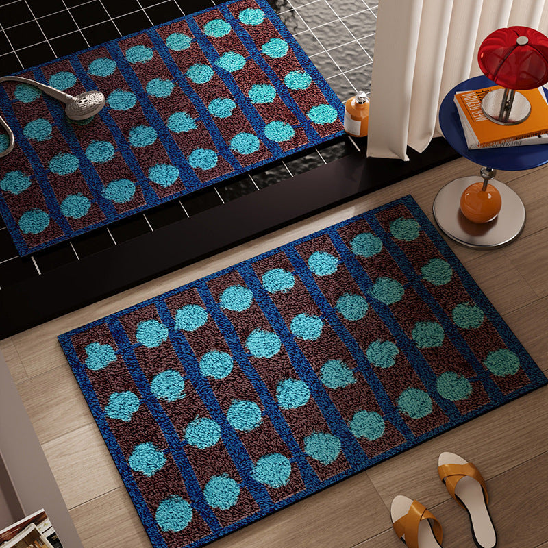Geometric Pattern Non-Slip Bath Mat