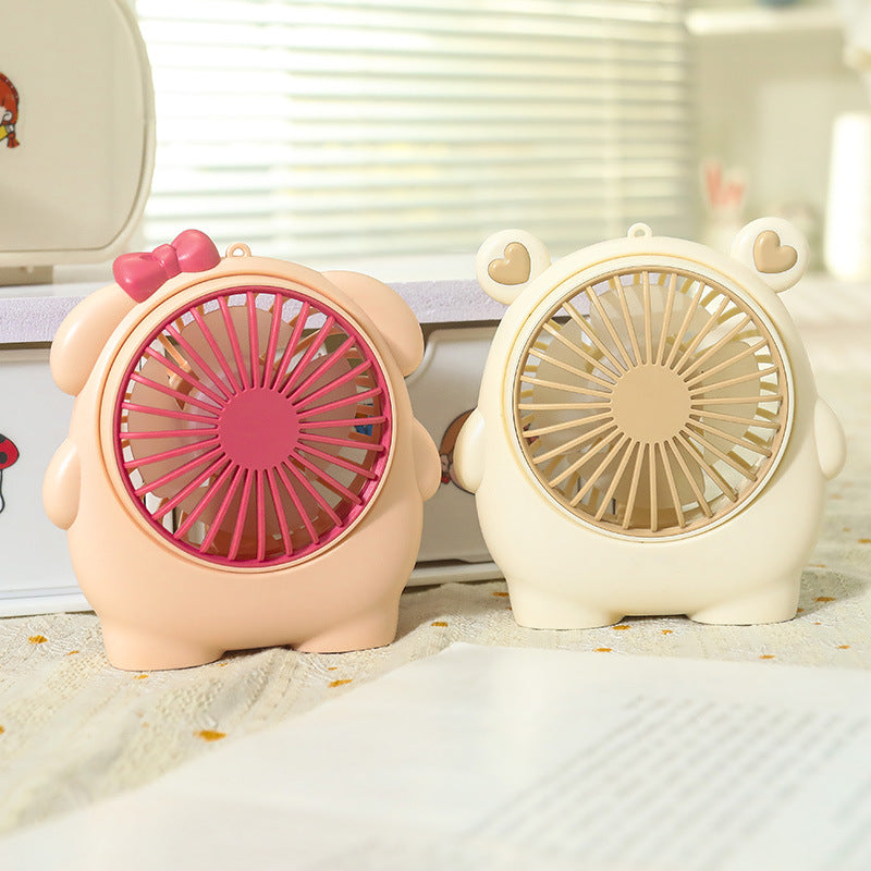 Women Portable Mini Fan in Cute Animal Design Bowlift