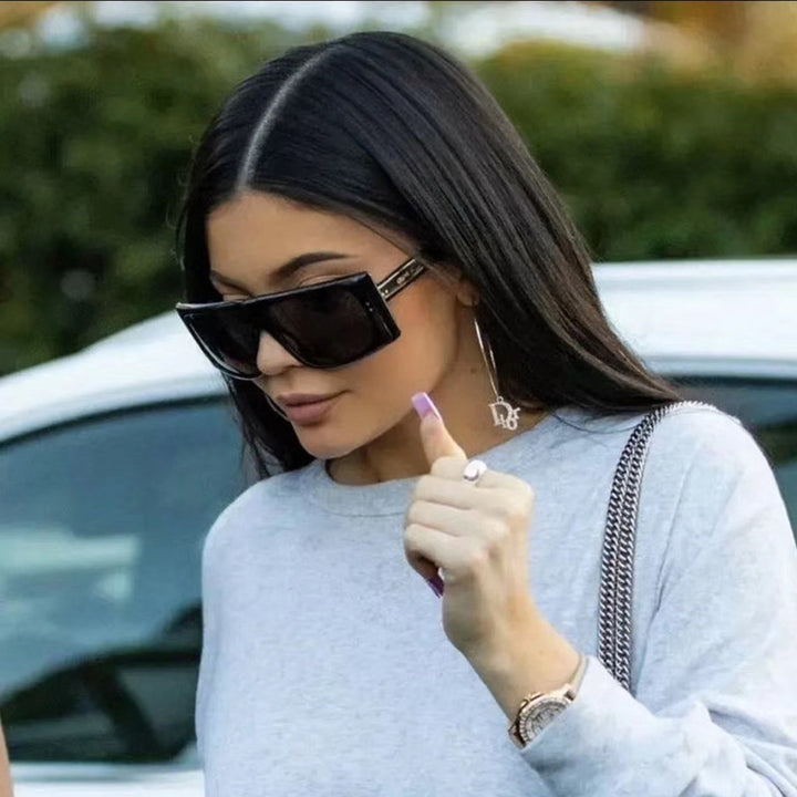 Women oversized sunglasses with stylish, narrow frame Bowlift