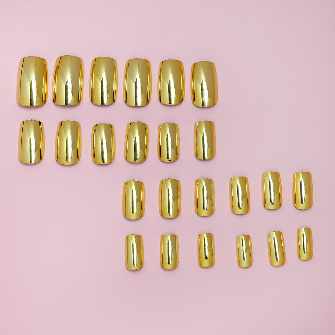 Glossy Press-On Nails Set Bowlift