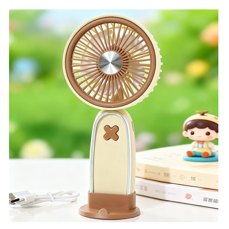 Women Portable USB Mini Fan with Ergonomic Shape Bowlift