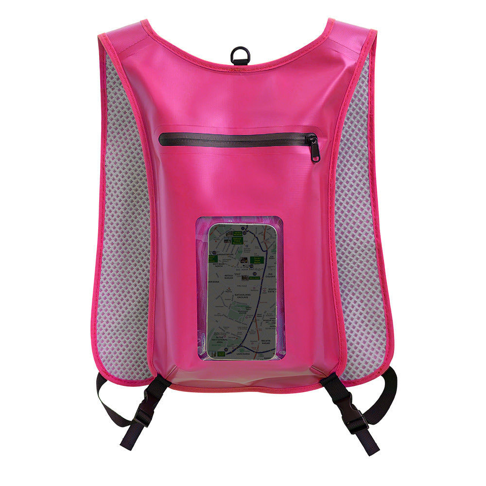 Waterproof Smartphone Backpack with Transparent Front Pocket Bowlift